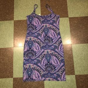 Urban Outfitters Dresses - Vtg UO purple paisley mini fitted dress sm Urban Outfitters Dresses - Vtg UO purple paisley mini fitted dress sm